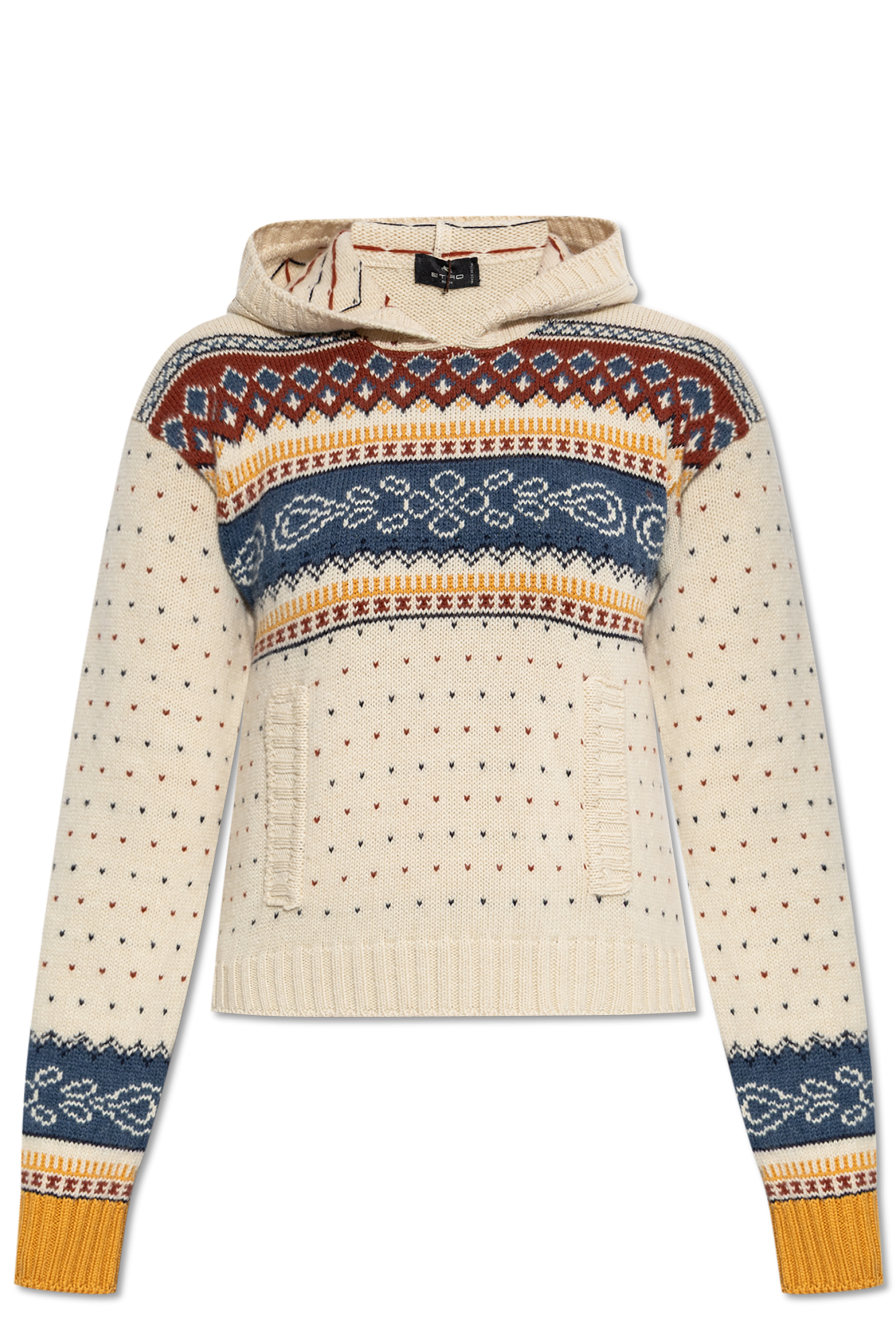 Cream Wool hoodie sweater Etro - Vitkac GB
